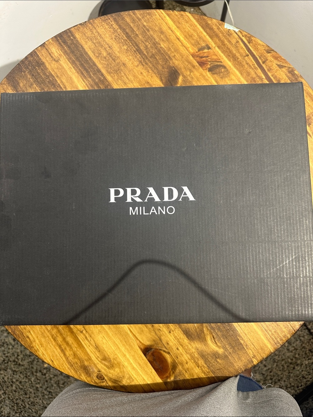 Prada Black Box with White Logo